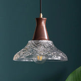 Classic Simplicity Glass Cone Brown Pendant Light Image - 6