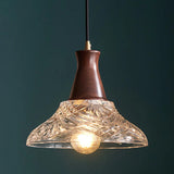 Classic Simplicity Glass Cone Brown Pendant Light Image - 8