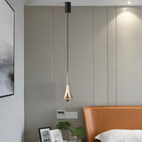 Classic Sleek Alloy Cone Metal Bedroom Pendant Light Image - 15