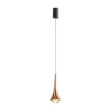 Classic Sleek Alloy Cone Metal Bedroom Pendant Light Image - 5