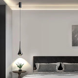 Classic Sleek Alloy Cone Metal Bedroom Pendant Light Image - 6