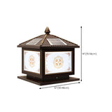 Classic Solar Chinese Pattern Square Outdoor Table Lamp Image - 31