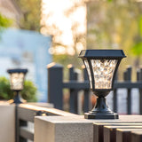 Classic Solar LED Lantern Outdoor Post Table Lamp Image - 4