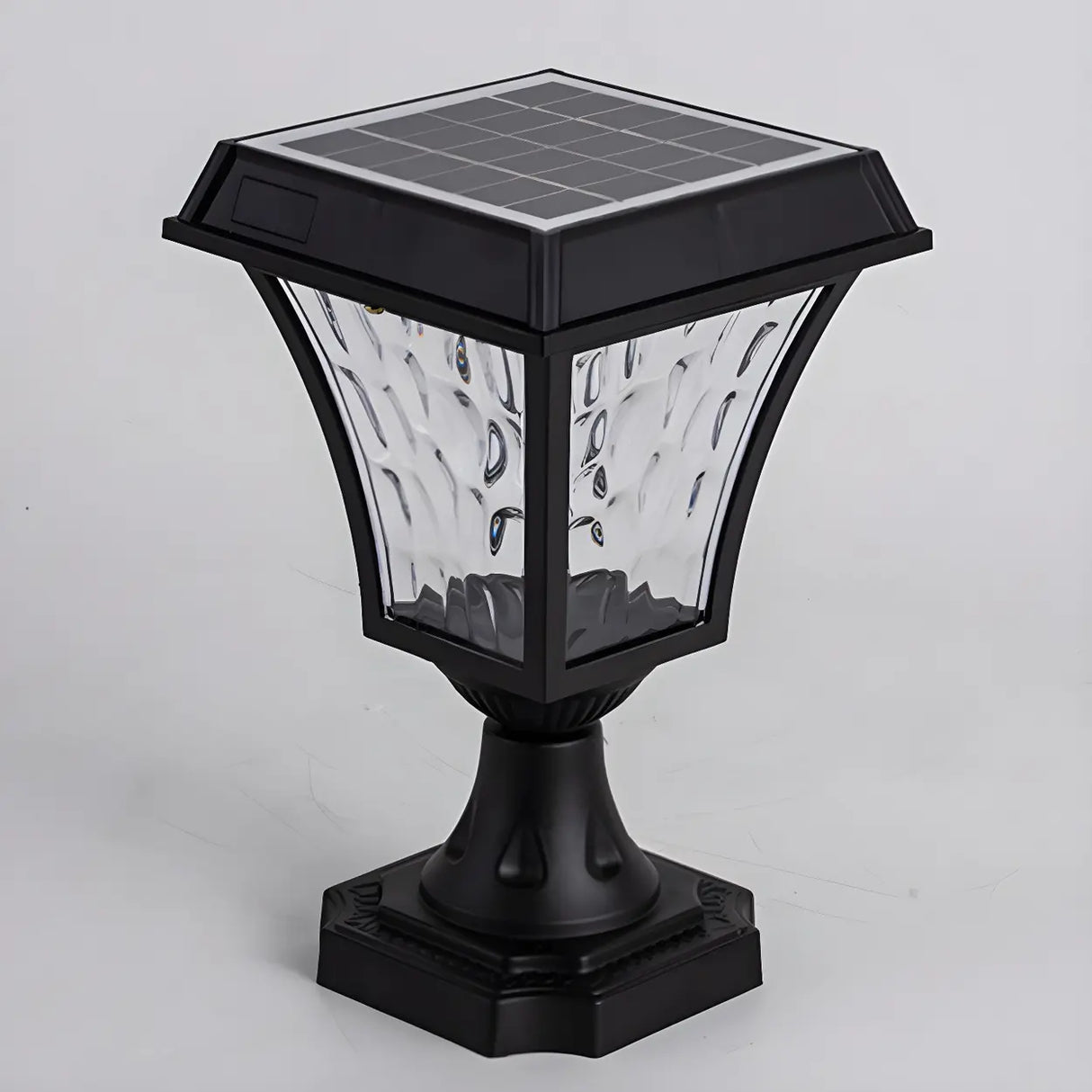 Classic Solar LED Lantern Outdoor Post Table Lamp Image - 7