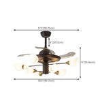 Classic Sputnik White Shade Ceiling Fan with Lights Image - 17