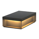 Classic Square Aluminum LED Post Outdoor Table Lamp Image - 9