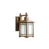 Classic Square Metal Outdoor Glass Lantern Wall Light Image - 3