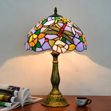 Classic Tiffany Dragonfly Stained Glass Table Lamp Image - 2