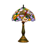 Classic Tiffany Dragonfly Stained Glass Table Lamp Image - 5