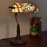 Classic Tiffany Style Banker Stained Glass Table Lamp Image - 12