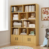 Classic Vertical Modern Rectangular Wooden Bookcase Image - 1