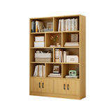 Classic Vertical Modern Rectangular Wooden Bookcase Image - 10