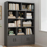 Classic Vertical Modern Rectangular Wooden Bookcase Image - 15