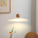 Classic White Resin Modern UFO Pendant Light Image - 1