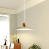 Classic White Resin Modern UFO Pendant Light Image - 4