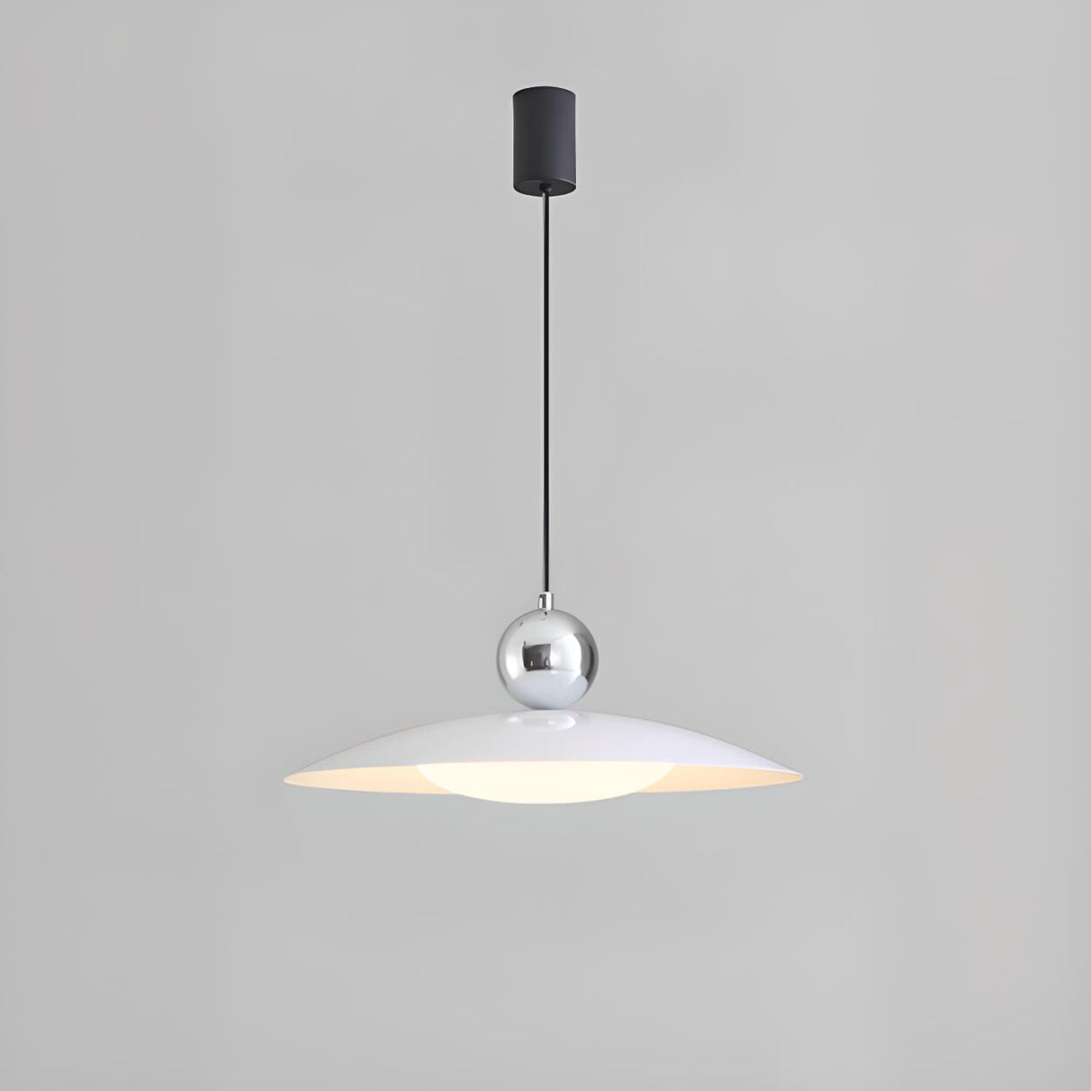 Classic White Resin Modern UFO Pendant Light Image - 9