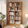 Classic Wooden 5-Tier Rectangle Pine Large Bookcase Image - 6