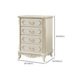 Classical Cream Vertical Wooden Chest with Drawers Image - 13