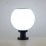 Classical Simple White Globe LED Outdoor Table Lamp Image - 8