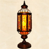 Classical Turkish Tower Stained Glass Decor Table Lamp Image - 11