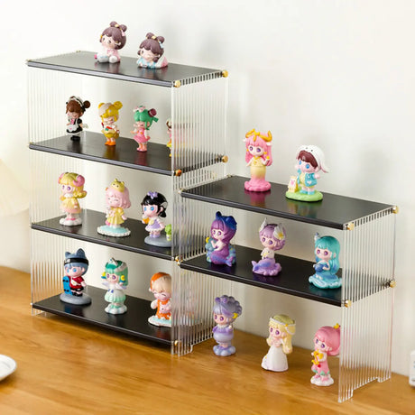 Clear Acrylic Stackable Figure Short Display Cabinet Image - 1