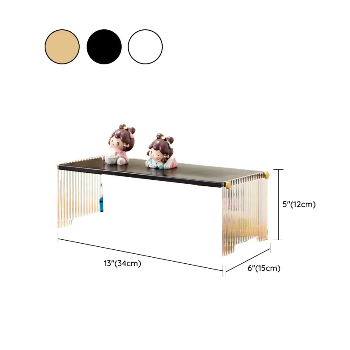 Clear Acrylic Stackable Figure Short Display Cabinet 