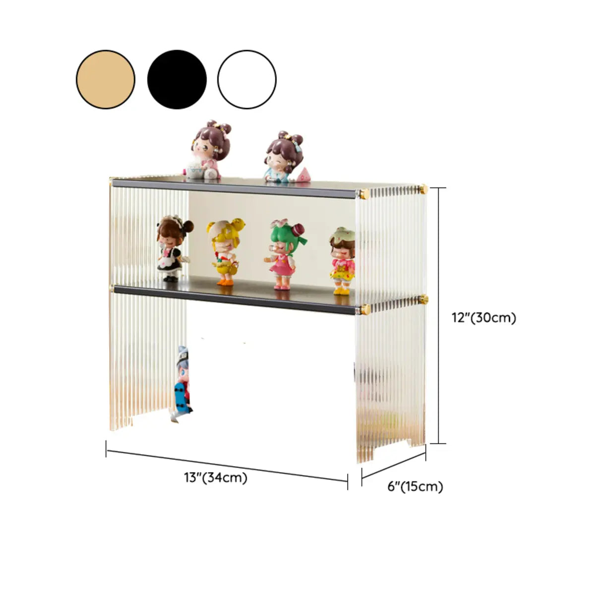 Clear Acrylic Stackable Figure Short Display Cabinet Image - 23