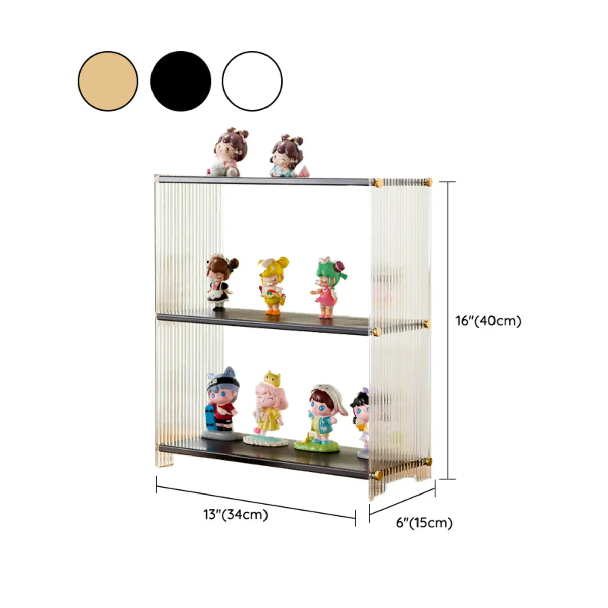 Clear Acrylic Stackable Figure Short Display Cabinet Image - 24