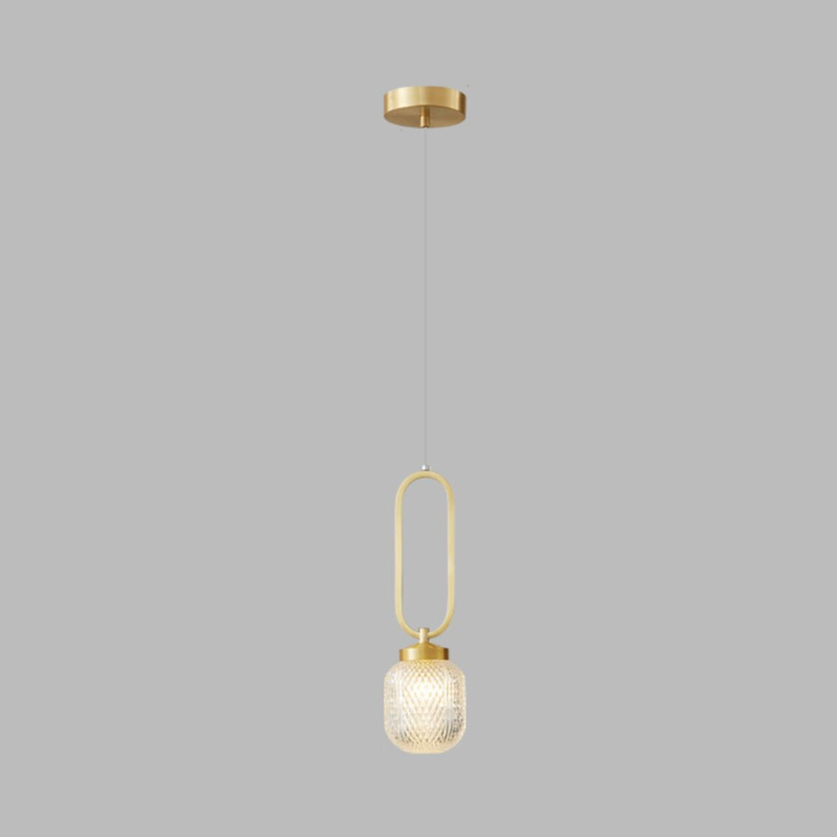 Clear Glass Ball Pendant Light Adjustable Height Image - 6