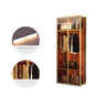 Clear Glass Door Gold Large Soft-Close Hinged Armoire Image - 21