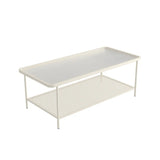 Clear Glass Shelves Scratch Resistant Coffee Table Image - 10