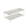 Clear Glass Shelves Scratch Resistant Coffee Table Image - 11