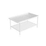 Clear Glass Shelves Scratch Resistant Coffee Table Image - 3