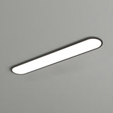 Cloakroom Black Strip LED Flush Mount Ceiling Light Image - 4