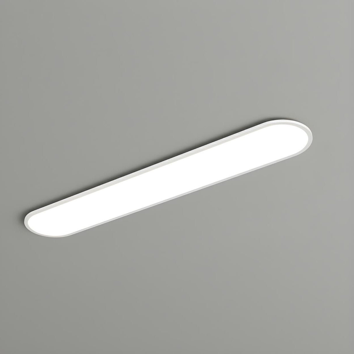 Cloakroom Black Strip LED Flush Mount Ceiling Light Image - 6