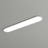 Cloakroom Black Strip LED Flush Mount Ceiling Light Image - 6