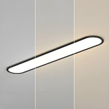 Cloakroom Black Strip LED Flush Mount Ceiling Light Image - 7