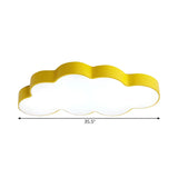 Cloud Acrylic LED Flush Mount Ceiling Light for Kids Room #size