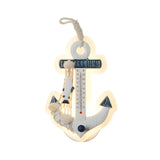 Coastal Anchor Wood Acrylic Kids Room Blue Wall Sconce Image - 3