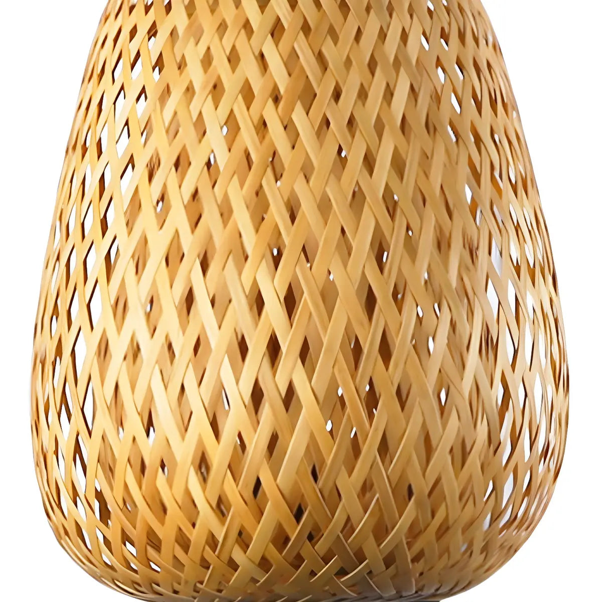 Coastal bamboo Rattan Restaurant Yellow Mini Wall Sconce Image - 10