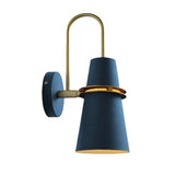 Coastal Cone Iron Restaurant Blue Mini Wall Sconce Image - 8