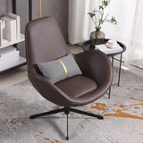 Coffee Stain Resistant Microfiber Leather Arm Chair Image - 1