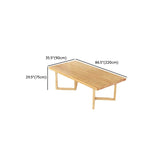 Collaborative Rectangular Natural Wood Conference Table Image - 13