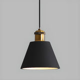 Colorful Cone Pendant Light Set Modern Metal Design Image - 13