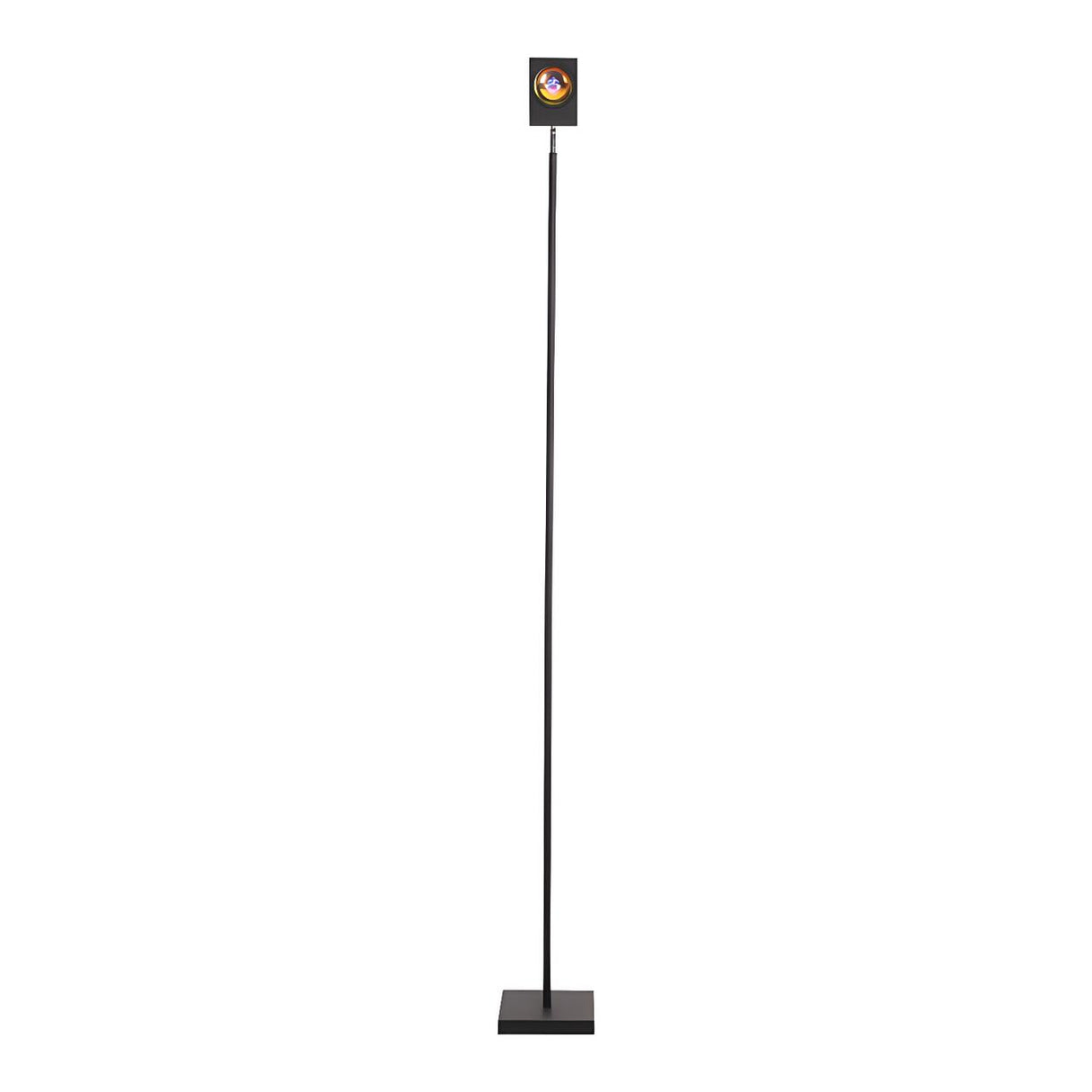 Colorful LED Black Rectangular Modern Floor Light Image - 10