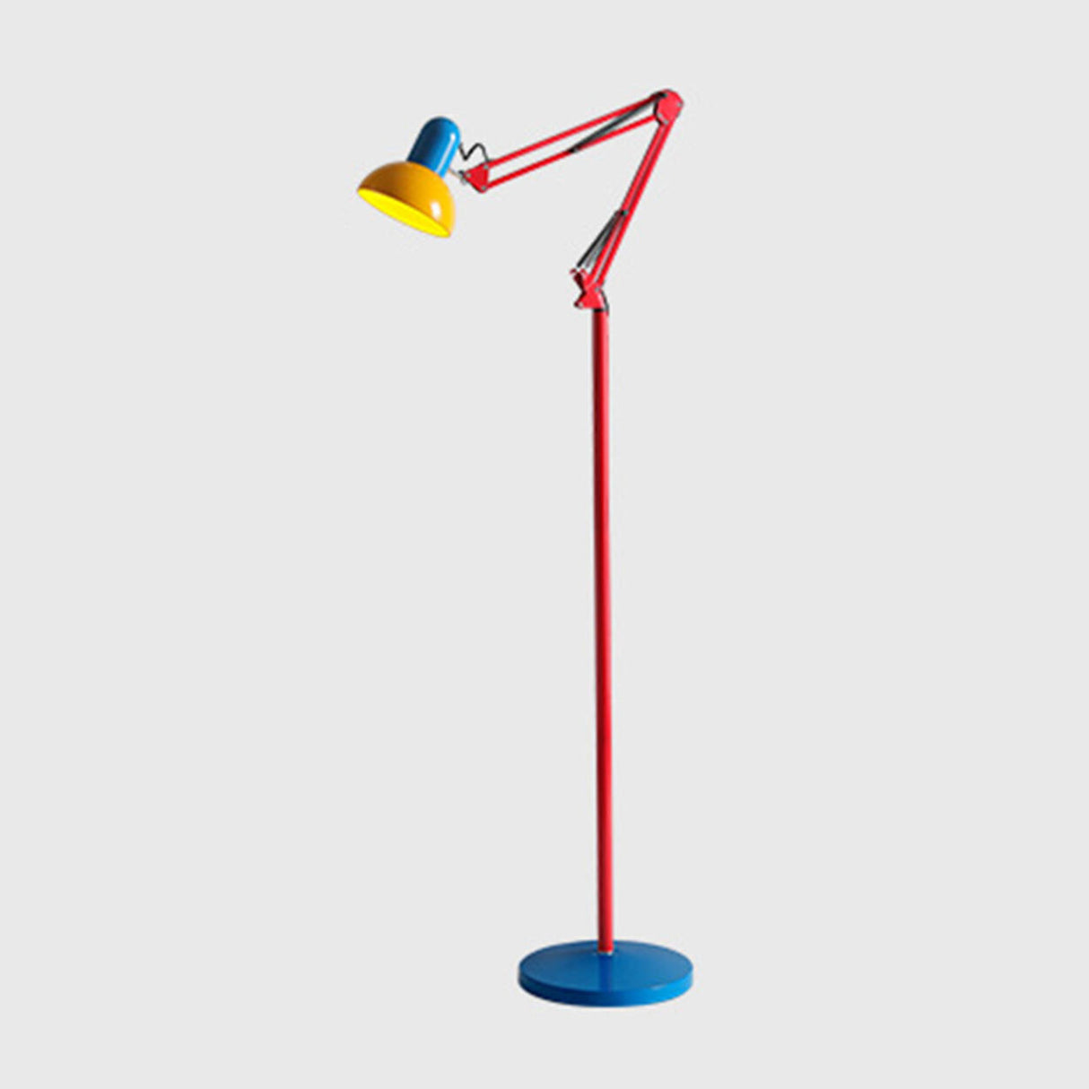 Colorful Modern Adjustable Dome Swing Arm Floor Lamp Image - 6