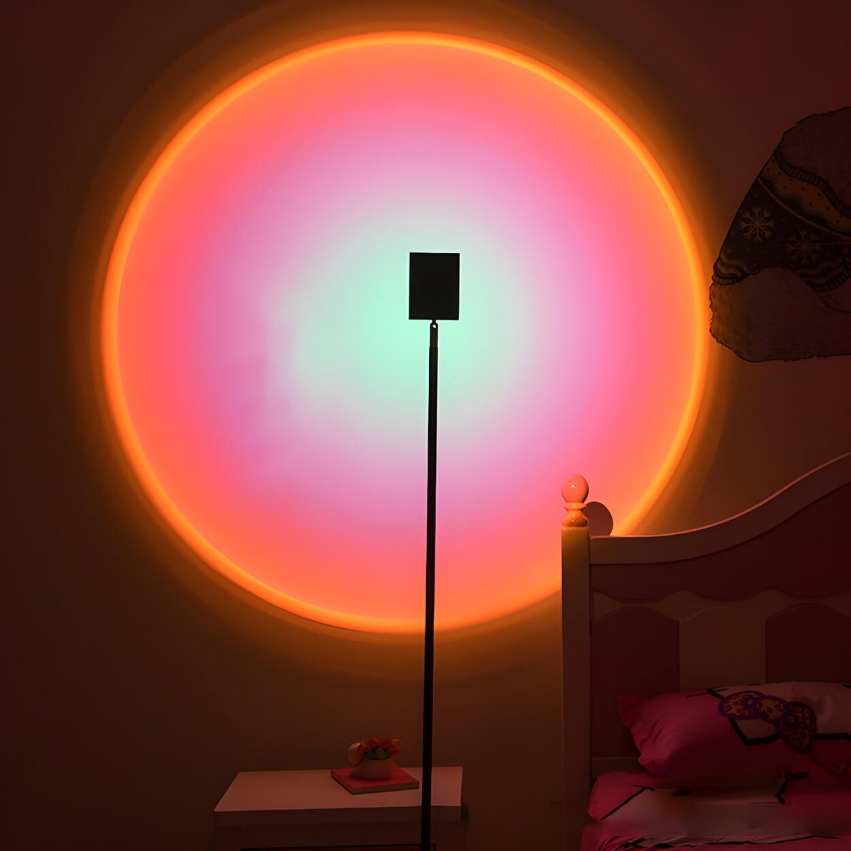 Colorful Projection Rectangular Adjustable Floor Lamp Image - 8