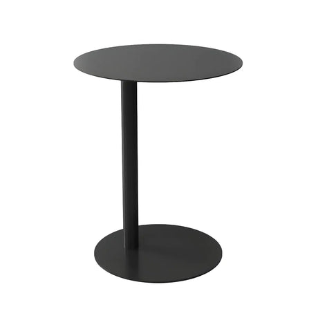 Colorful Round Metal C-Shaped Scandinavian Side Table Image - 2