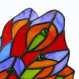 Colorful Tiffany Butterfly  Glass Shade Table Lamp Image - 12