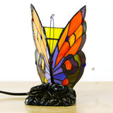 Colorful Tiffany Butterfly  Glass Shade Table Lamp Image - 18